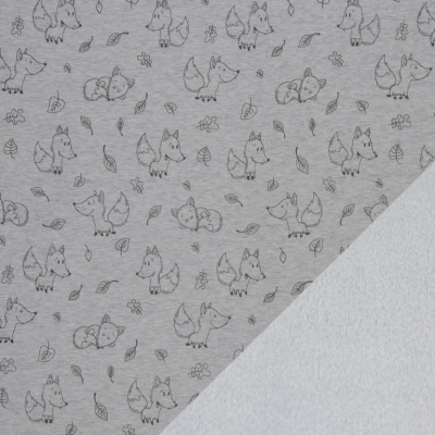 Alpenfleece | LEAH | Fuchs meliert grau